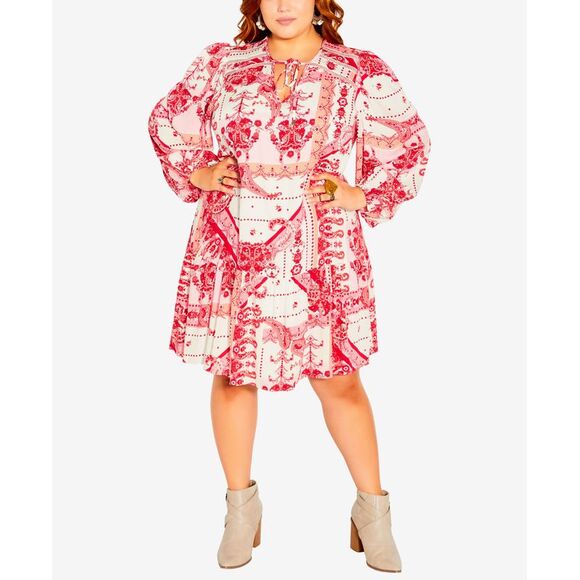 City Chic Trendy Plus Size Boho Dress - Picture 1 of 1